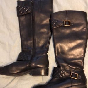 Ralph Lauren Black Leather Riding Boots Sz 9